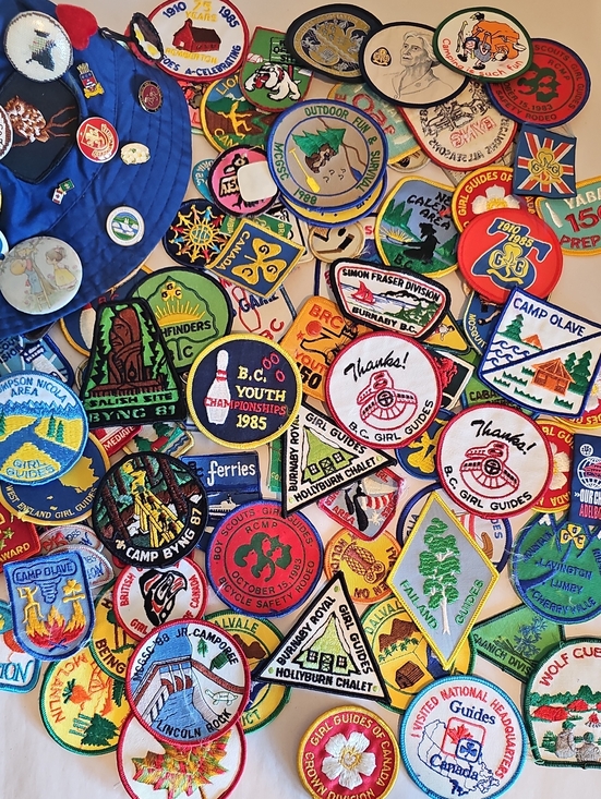 Girl Guides Canada Other - Vintage Collectible Guide Camp Patch Lot - Colorful Embroidered Patches